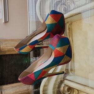 Liliana 6 inch multicolored heels